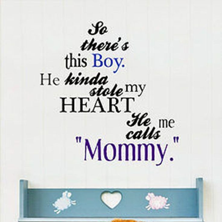 Quotes About Mothers And Sons
 So There s This Boy Mother and Son Quote Vinyl Wall Decal