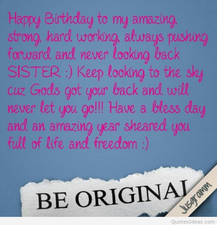 Quotes About Sisters Birthday
 Amazing Sister Quotes QuotesGram
