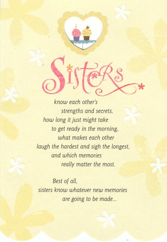 Quotes About Sisters Birthday
 67 best Sisters images on Pinterest