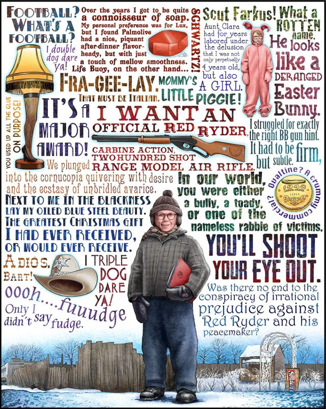 Quotes From Christmas Story
 Heisenberg Bueller and Red Ryder Print Series by Chet