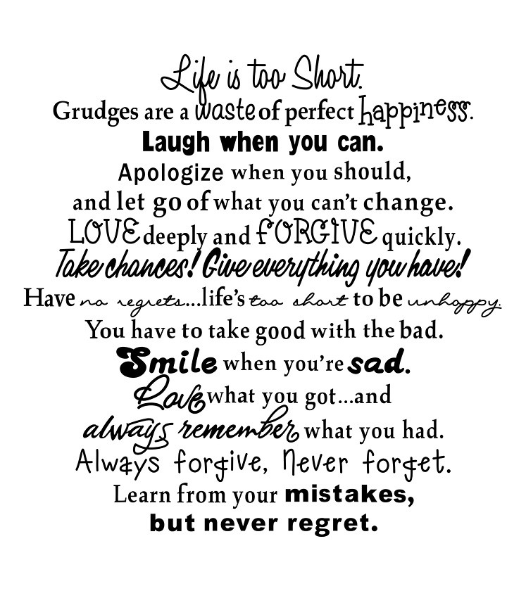 Quotes Life Is Short
 Life Is Too Short Quotes QuotesGram