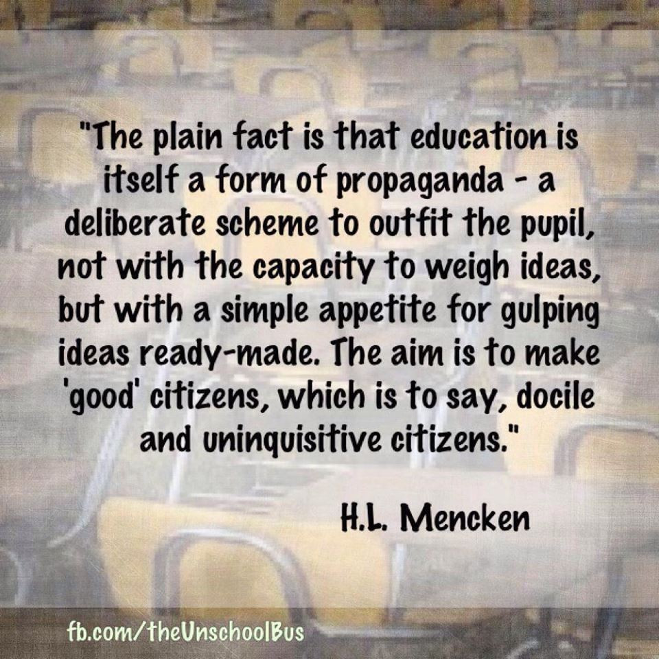 Quotes On Education System
 Quotes Our education system is a “docile citizen” factory
