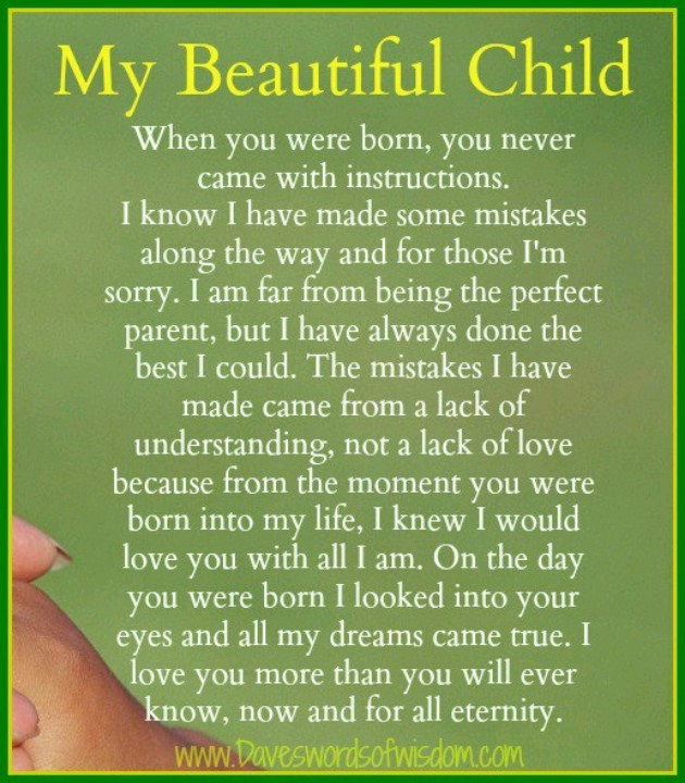 Quotes On Loving Children
 My beautiful child
