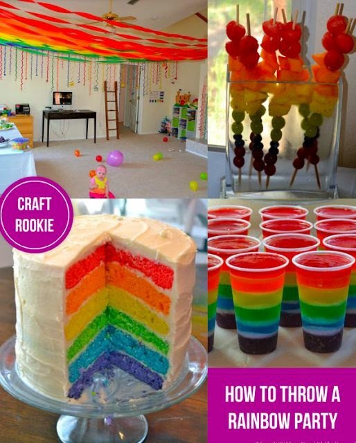 Rainbow Birthday Party Ideas
 Craft Rookie How to Throw a Rainbow Party