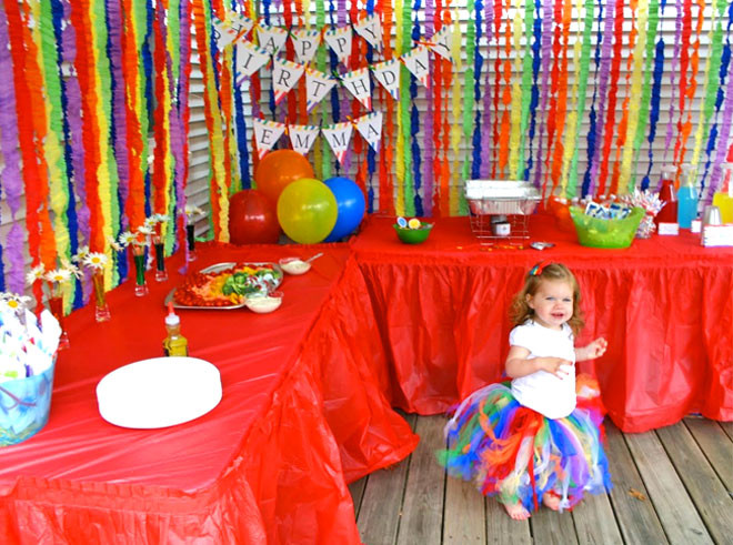 Rainbow Birthday Party Ideas
 Taste the Rainbow 2nd Birthday Party