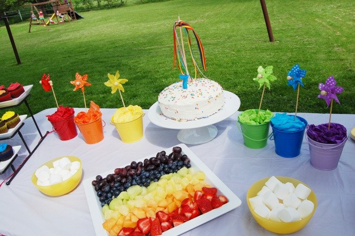 Rainbow Birthday Party Ideas
 A Rainbow 7th Birthday Party Party Ideas