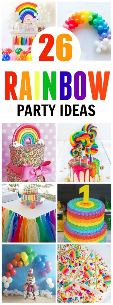 Rainbow Birthday Party Ideas
 26 Colorful Rainbow Party Ideas Pretty My Party Party