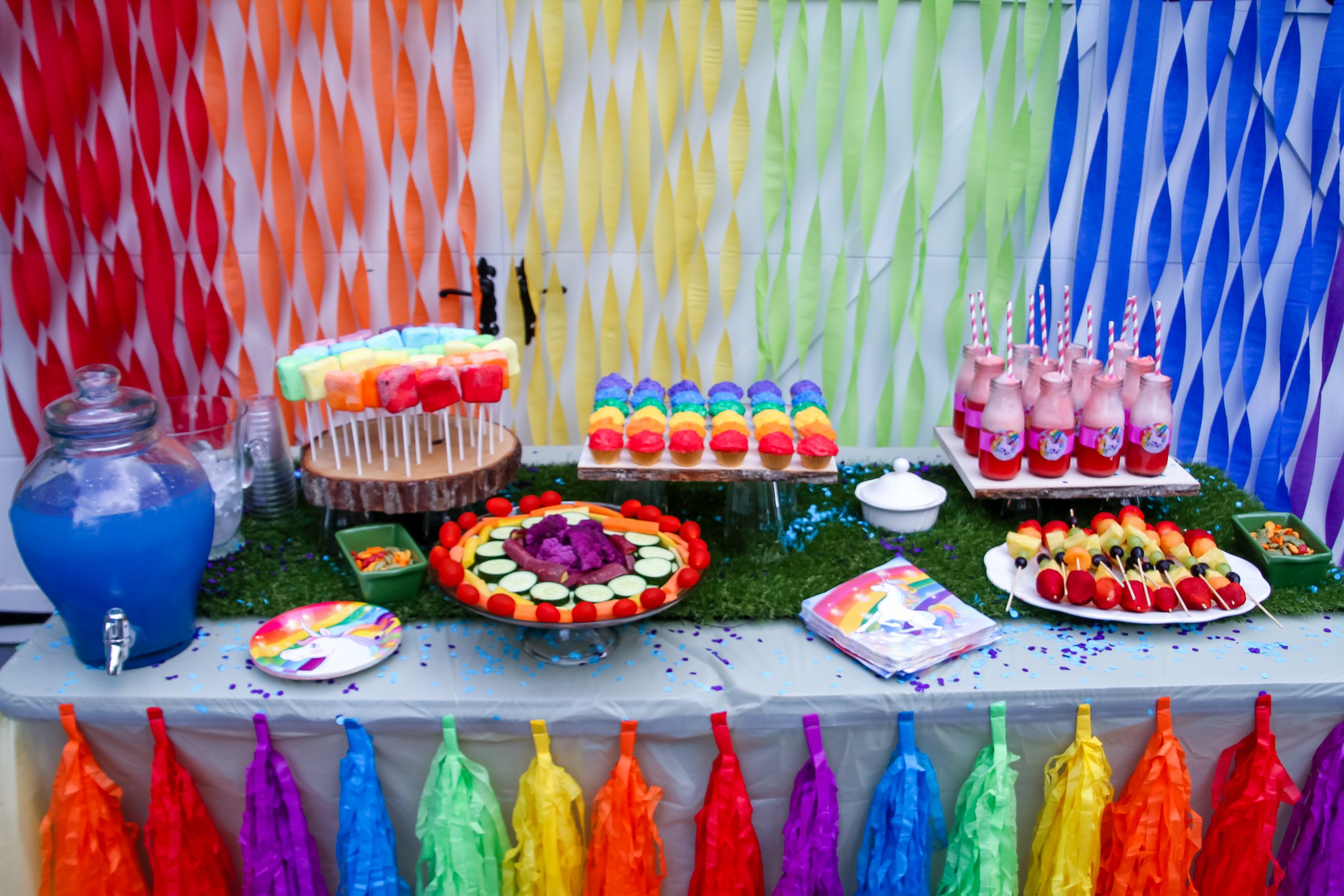 Rainbow Birthday Party Ideas
 Unicorn Rainbow birthday Party