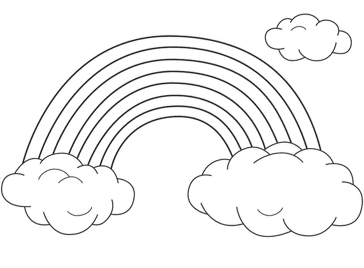 Rainbow Coloring Sheet Printable
 Rainbow Coloring Pages for childrens printable for free