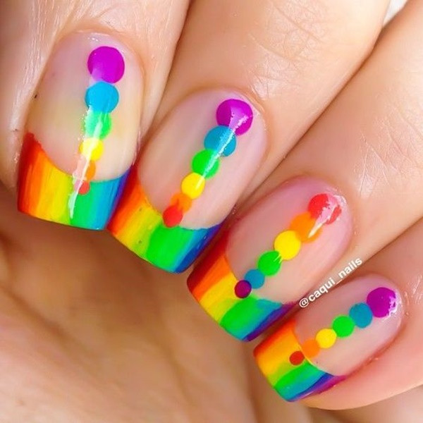 Rainbow Nail Designs
 How To Make Rainbow Nail Art Designs