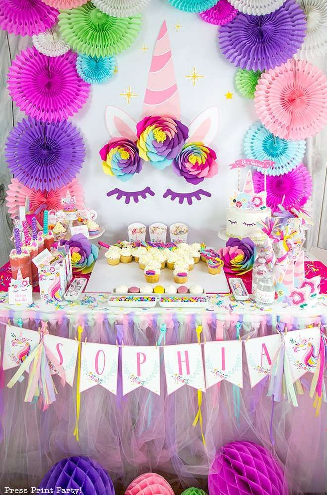 Rainbows And Unicorns Pool Party Ideas
 Check out this amazing Unicorn Birthday Party love the