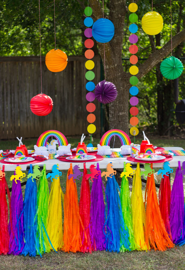 Rainbows And Unicorns Pool Party Ideas
 Hazel s Rainbow Unicorn Birthday Party