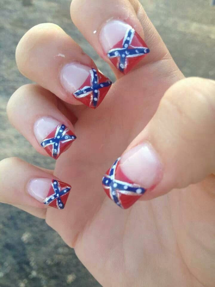 Rebel Nail Designs
 10 best images about Redneck nails on Pinterest