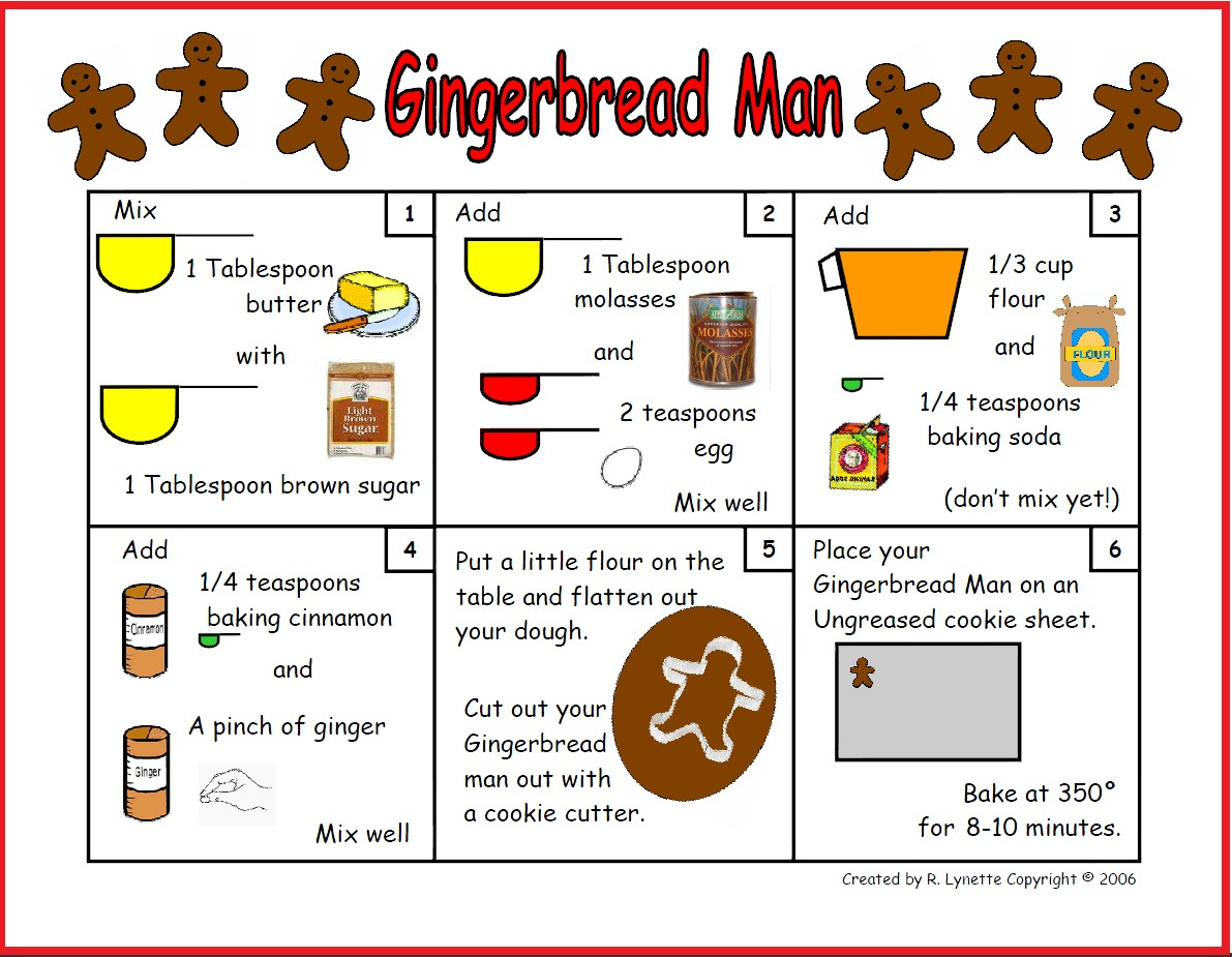Recipes For Kids
 Gingerbread Man Recipe in Minds in Bloom