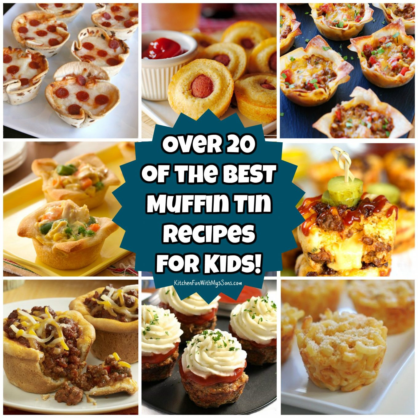Recipes For Kids
 20 Muffin Tin Recipes for Kids Kitchen Fun With My 3 Sons