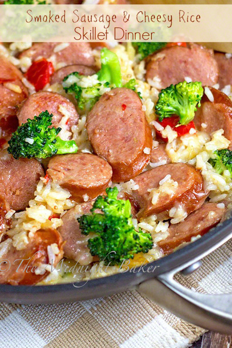Recipes With Italian Sausage And Rice
 Smoked Sausage & Cheesy Rice The Midnight Baker