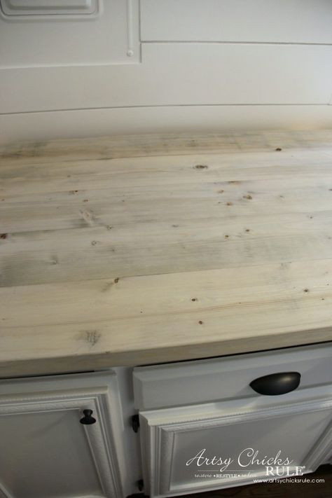 Reclaimed Wood Countertops DIY
 How To Make A DIY Wood Countertop easier than you thought