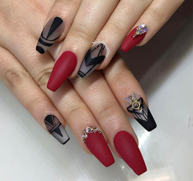 Red And White Nail Designs
 25 Hottest and Cute Red Nail Designs 2019 – SheIdeas
