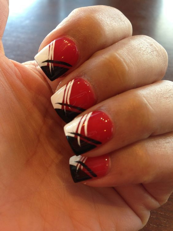 Red And White Nail Designs
 70 Red Nail Designs To Fall In Love With – NailDesignCode
