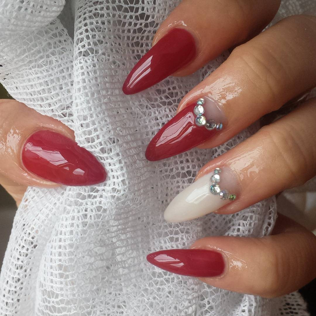 Red And White Nail Designs
 26 Long Acrylic Nail Art Designs Ideas