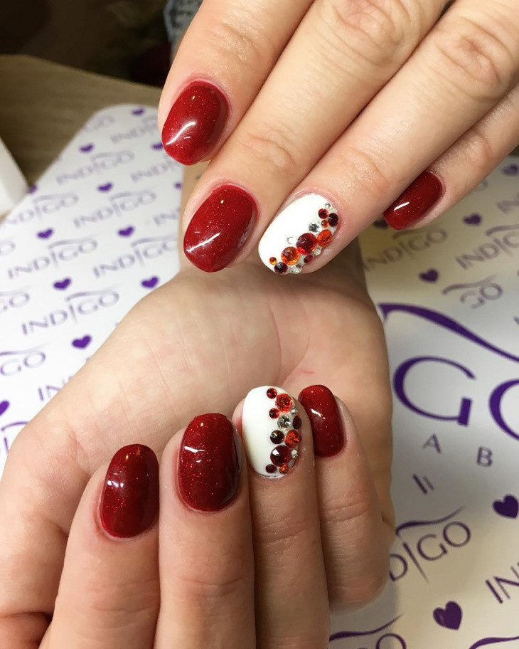 Red And White Nail Designs
 43 Gel Nail Designs Ideas