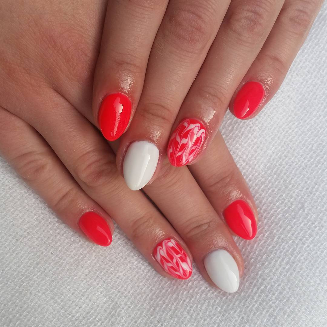 Red And White Nail Designs
 24 Red Summer Nail Art Designs Ideas