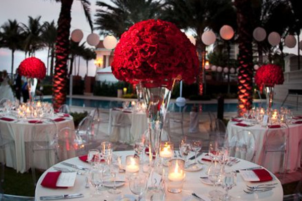 Red And White Wedding Decorations
 Wedding Decoration Ideas Red White and Black Table