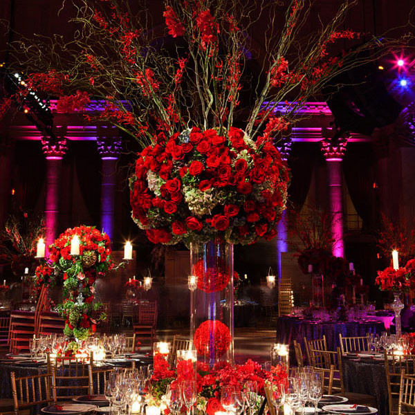Red And White Wedding Decorations
 Winter Wedding Wonderland – A Southern California Wedding