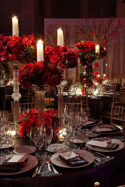 Red And White Wedding Decorations
 17 Wedding Centerpieces You Can Use A Low Bud For