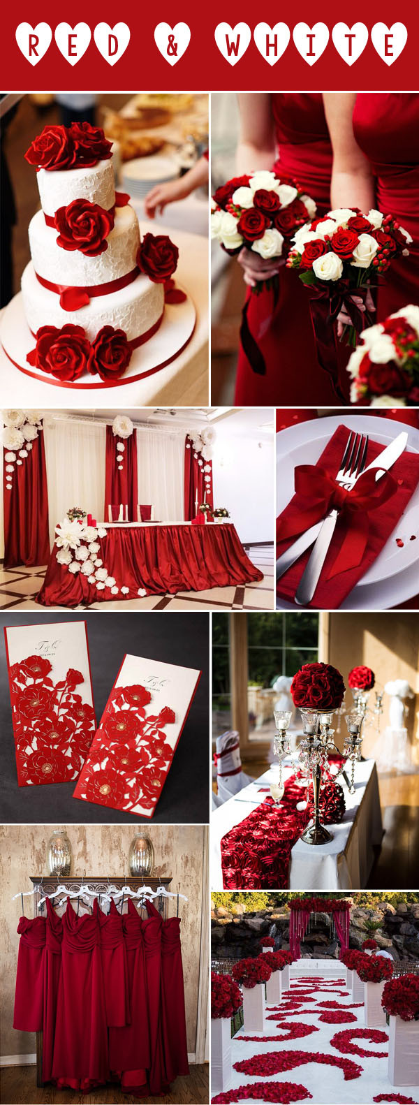 Red And White Wedding Decorations
 40 Inspirational Classic Red And White Wedding Ideas