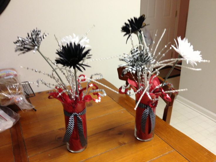 Red Black And White Graduation Party Ideas
 Red black and white centerpieces