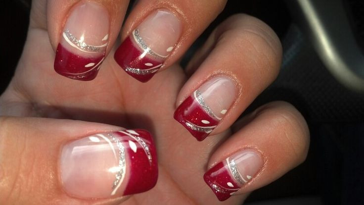 Red Nails Wedding
 87 best images about nail art french manicure on Pinterest