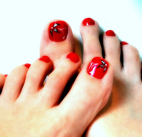 Red Toe Nail Designs
 Nail polish for toe 2015