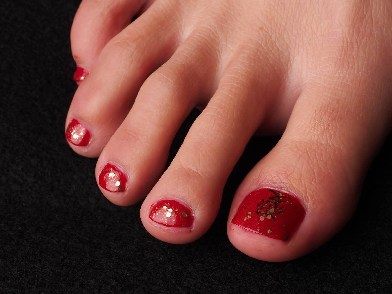 Red Toe Nail Designs
 58 Incredible Red Toe Nail Art Design Ideas For Trendy Girls