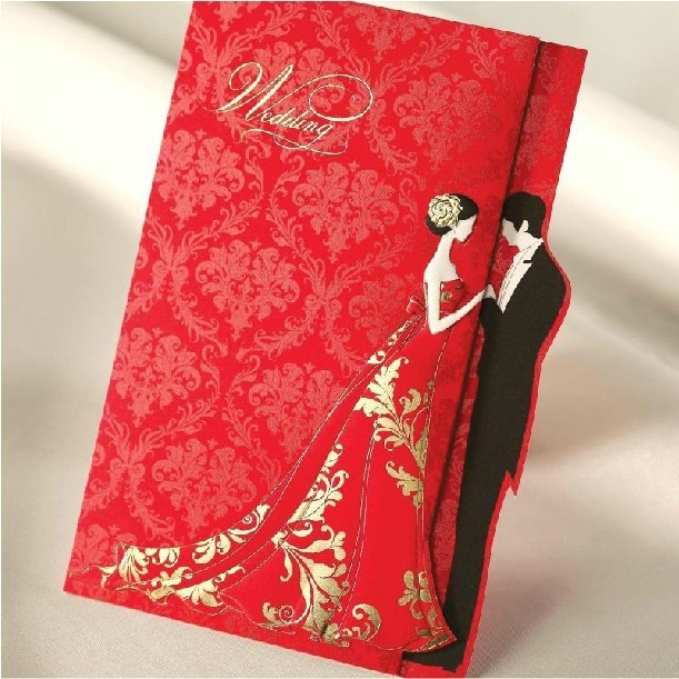 Red Wedding Invitations
 Aliexpress Buy 50sets Bridal & Groom Wedding