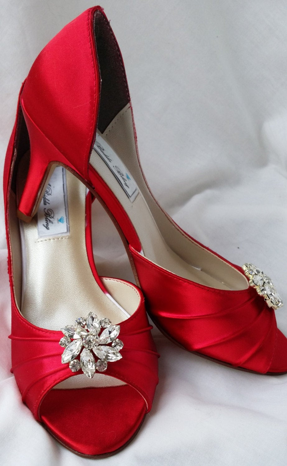 Red Wedding Shoes For Bride
 Wedding Shoes Red Bridal Shoes Crystal Rhinestone Flower Shoes