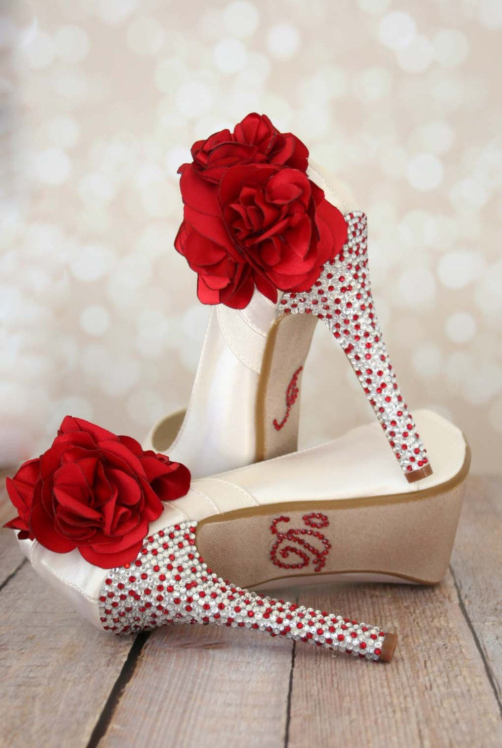 Red Wedding Shoes For Bride
 Ivory Wedding Shoes Red Wedding Shoes Custom Wedding Shoes