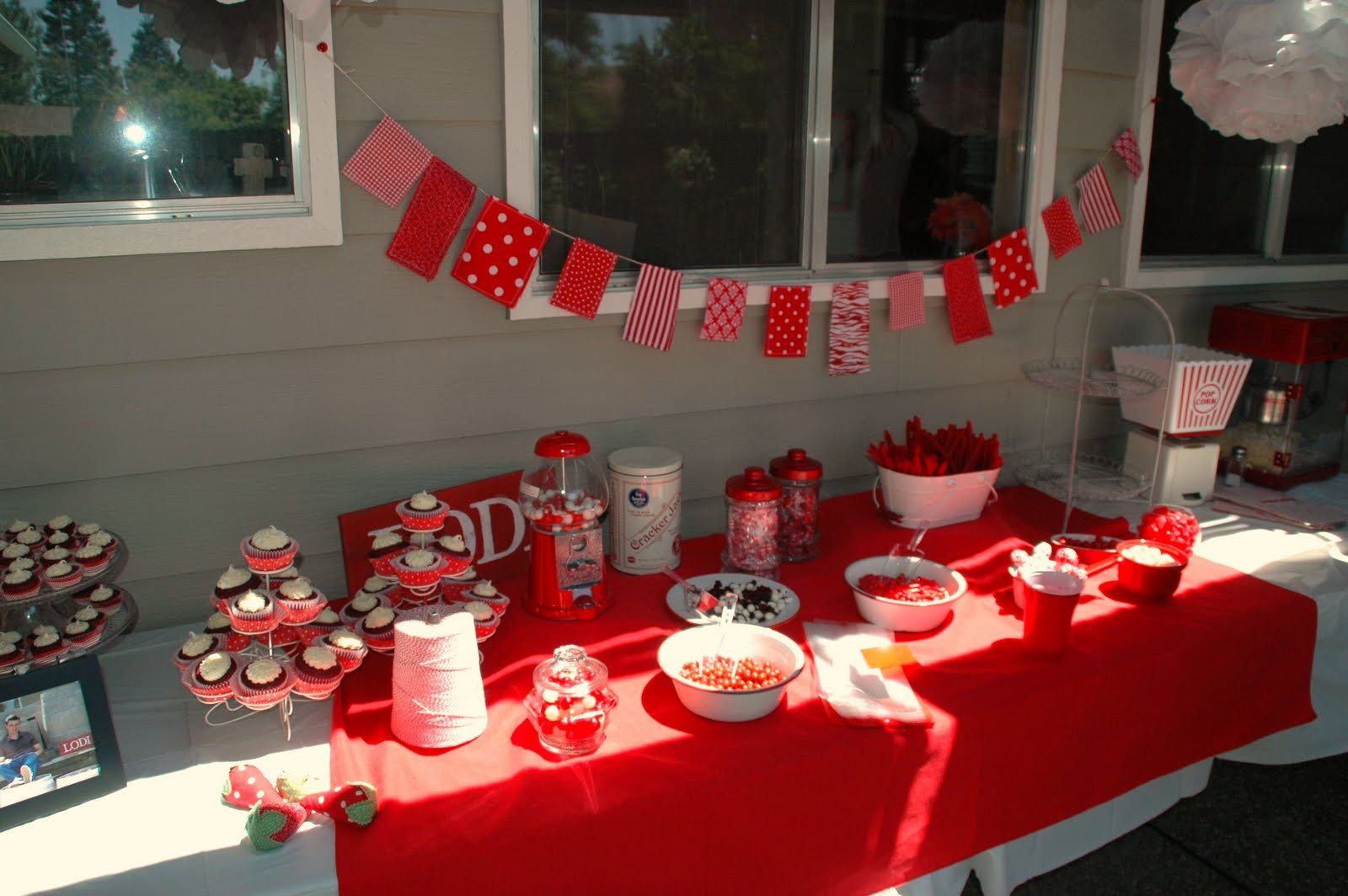 Red White And Black Graduation Party Ideas
 Lipstick and Laundry Red and White Graduation Party