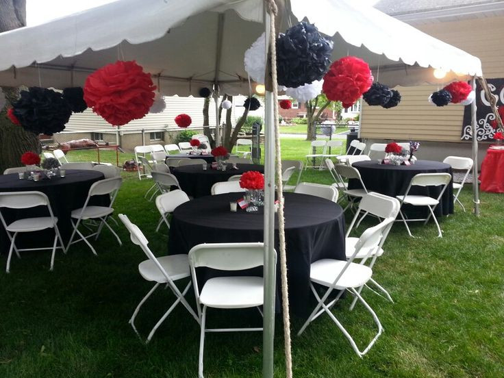 Red White And Black Graduation Party Ideas
 32 best Red and Black Party images on Pinterest
