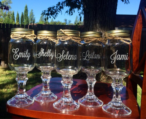 Redneck Wedding Gifts
 Items similar to Redneck Wine Glasses 5 Personalized