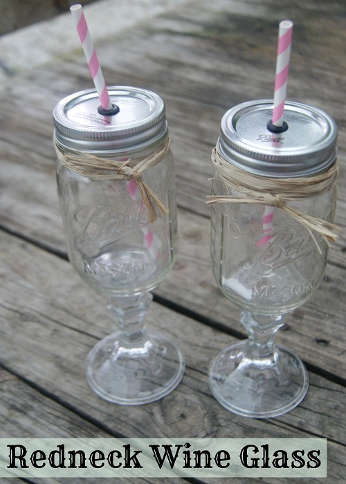 Redneck Wedding Gifts
 Mason Jar Gift Ideas Redneck Wineglass BargainBriana