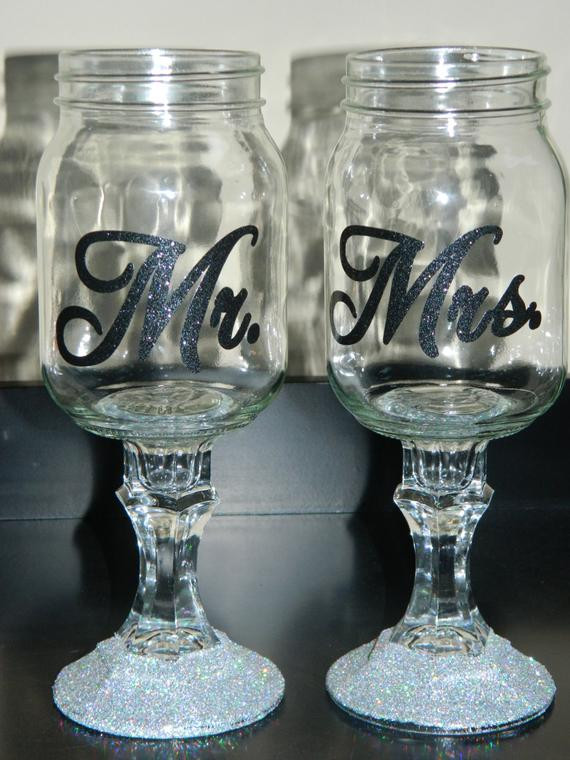 Redneck Wedding Gifts
 Items similar to Mr and Mrs Redneck Wine Glasses Can be