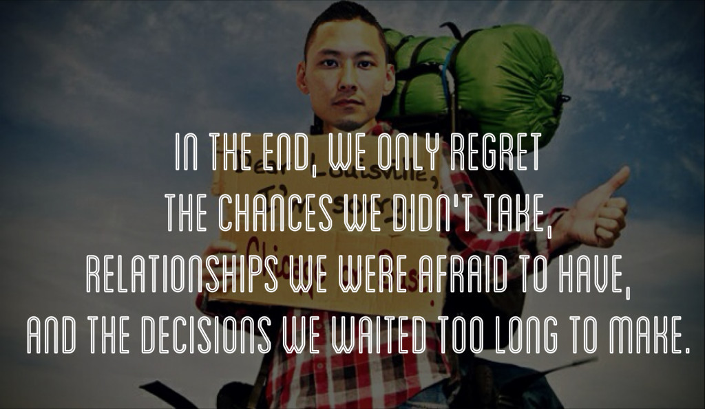 Regrets Quotes Relationships
 In the end we only regret My Quotes NET