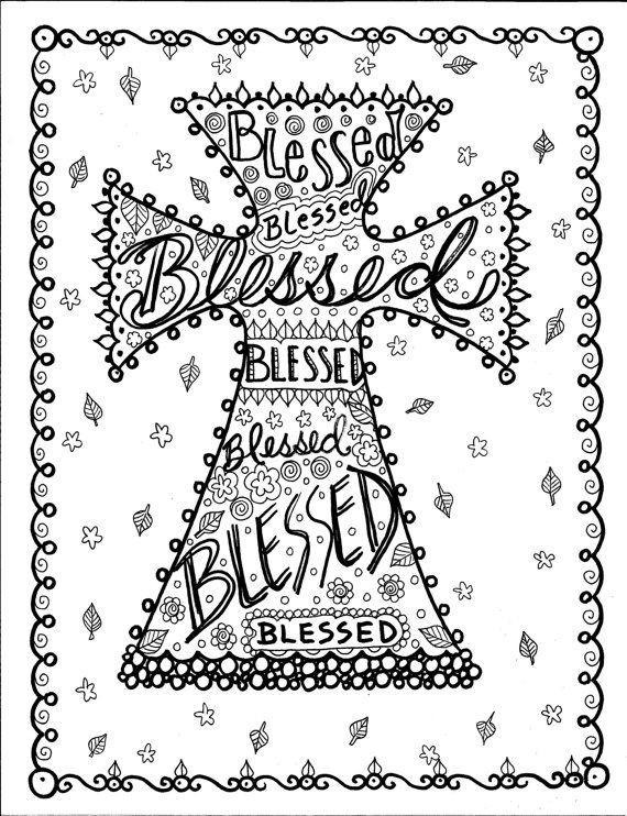 Religious Coloring Pages For Adults
 Coloring Book Crosses Christian Art to Color and by