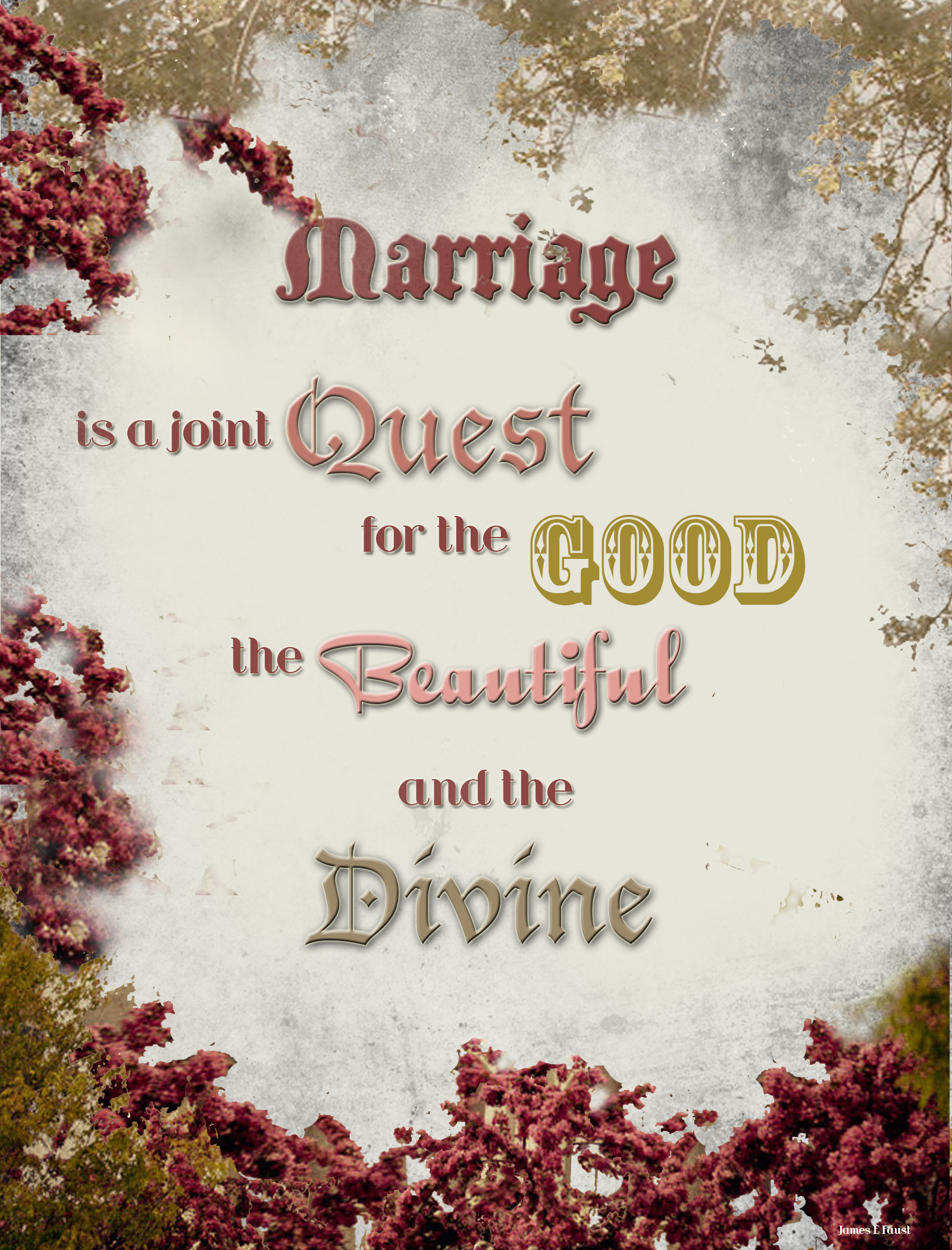 Religious Marriage Quote
 February 9 2013 – Aunty Bears Blog