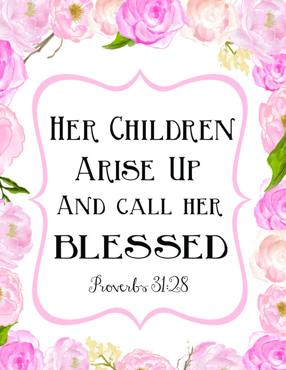Religious Quotes About Mothers
 A Mother s Love printables