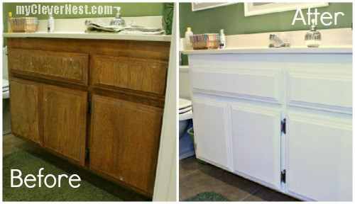 Repaint Bathroom Cabinet
 Repainting Bathroom Cabinets Quick and EASY
