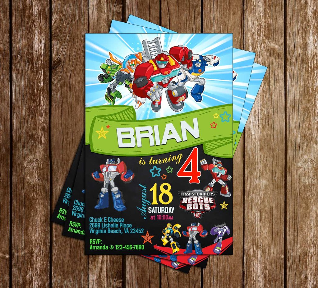 Rescue Bots Birthday Party
 Novel Concept Designs Rescue Bots Transformers Tall