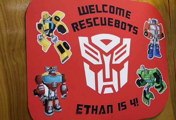 Rescue Bots Birthday Party
 Ethan Turns 4 — His Rescue Bots Birthday Party Bash