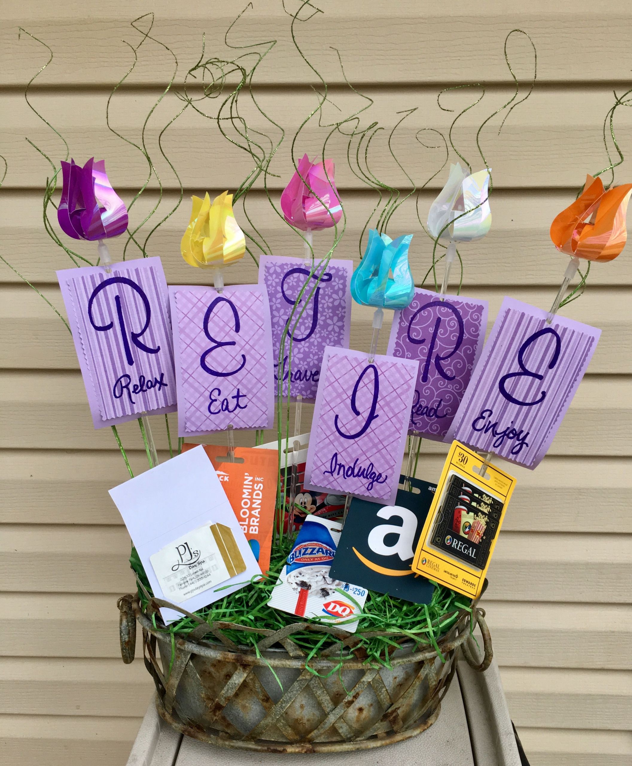 Retirement Party Gift Ideas
 Retirement t basket with t cards Relax Eat Travel Indulge Read Enjoy